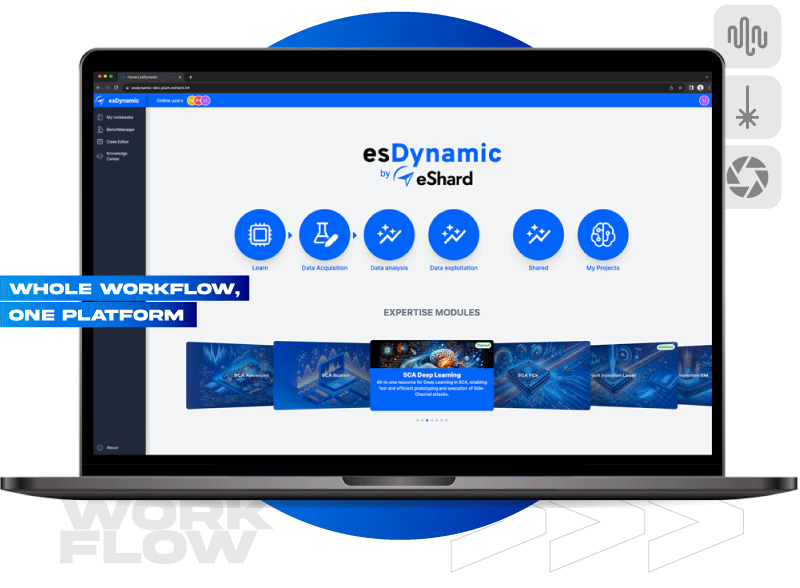 esDynamic by eshard data management platfrom
